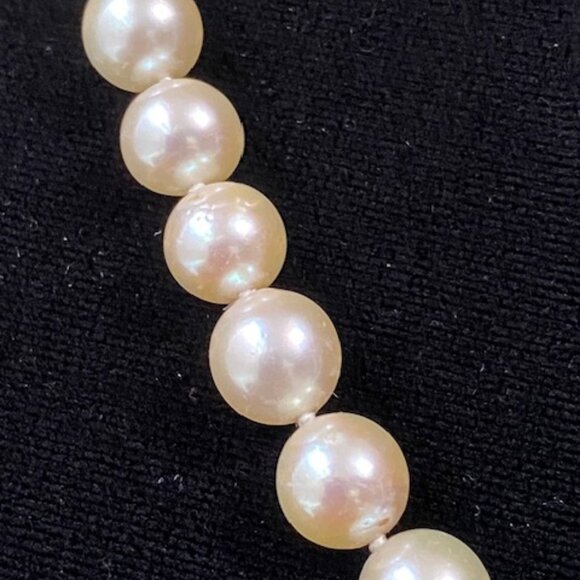 30" ENDLESS STRAND OF 77 NEAR ROUND NATURAL FRESH WATER PEARLS - APPRAISAL - Picture 2 of 4